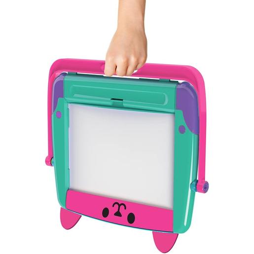 Cefa Toys - Caballete artístico 4 en 1 portátil, con doble cara magnética y soporte ㅤ