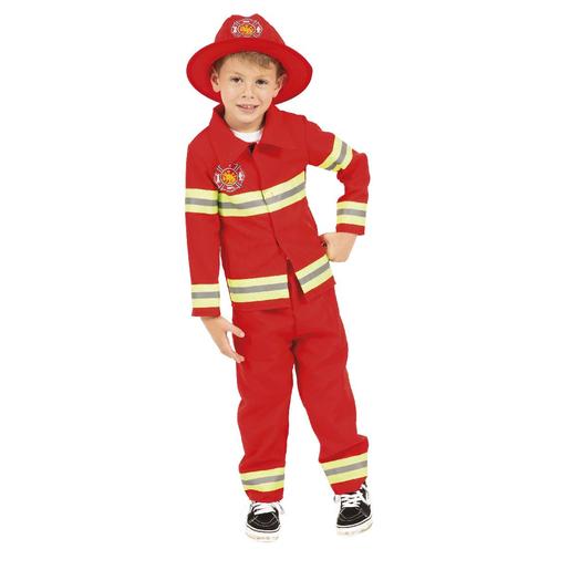Invincible Heroes - Disfraz de bombero 140 cm (8-10 años)