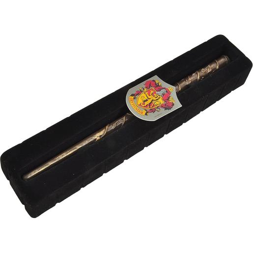 Harry Potter - Varita mágica Harry Potter de 30cm con emblema Gryffindor en caja de regalo