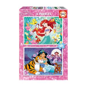 Educa Borrás - Princesas Disney - Pack Puzzles 2x48 Piezas