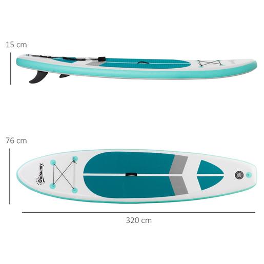 Tabla de paddle surf hinchable Outsunny blanca