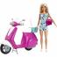 Barbie - Muñeca y moto scooter