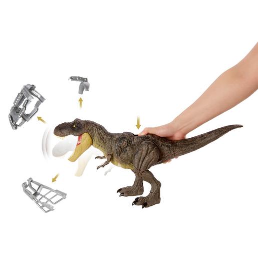 Jurassic World - Figura dinosaurio T-Rex pisa y ataca