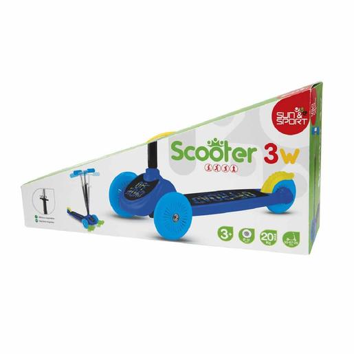 Sun & Sport - Scooter 3 ruedas azul