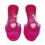 Zapatos princesa corazón rosa 4-6 años