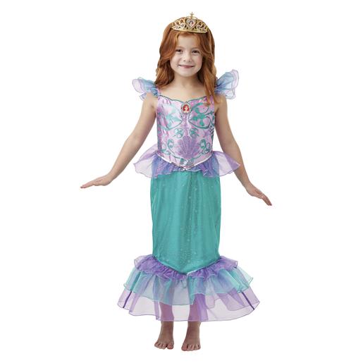 Princesas Disney - Ariel - Disfraz Glitter 5-6 años