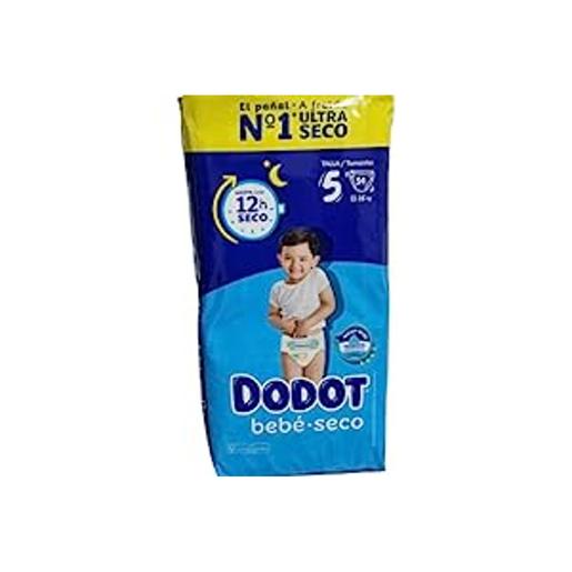 Dodot - Pañales bebé seco talla 5, 11-16 kg, paquete de 54 unidades