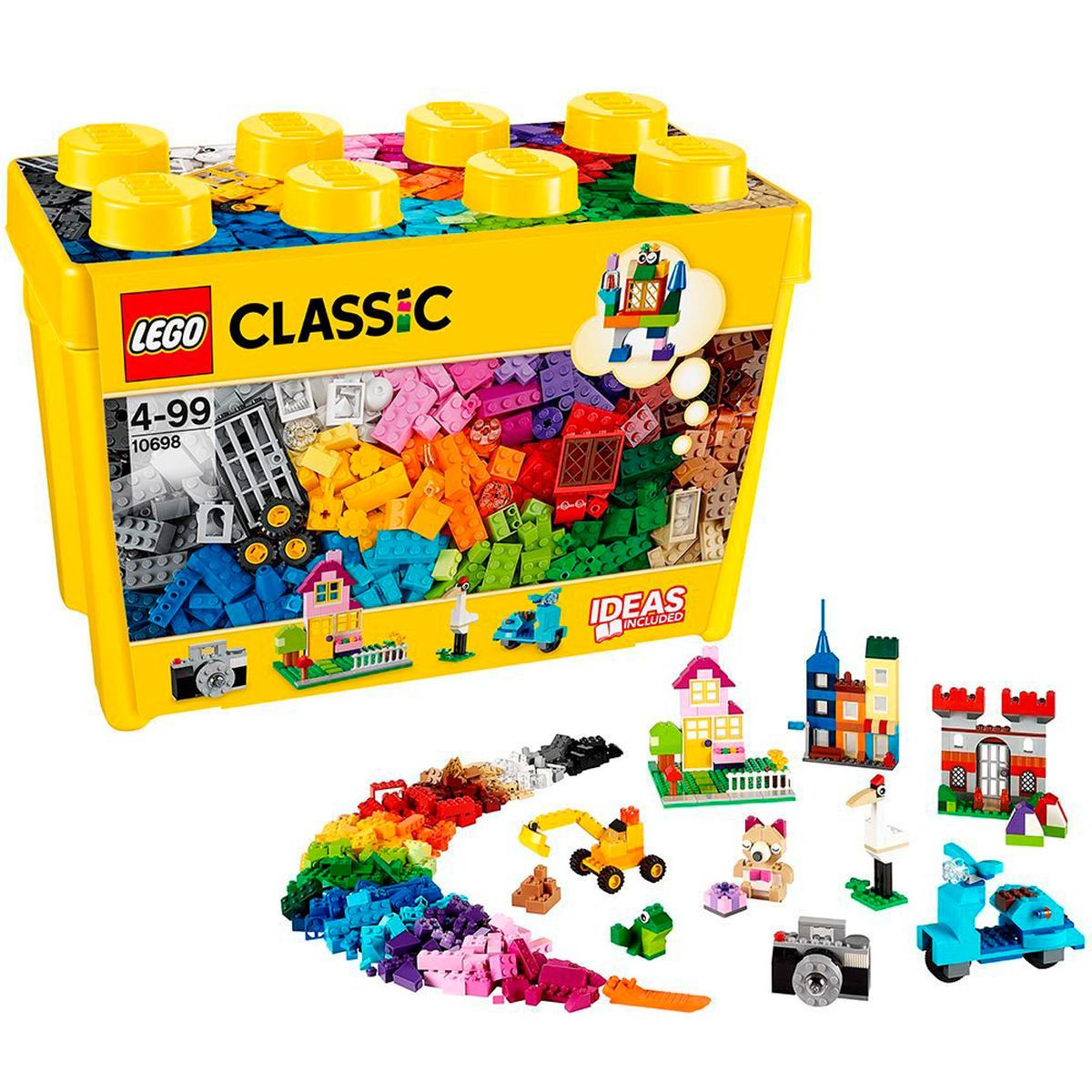 LEGO Classic - Caja de Ladrillos Creativos Grande - 10698, Lego Bloques Y  Bases