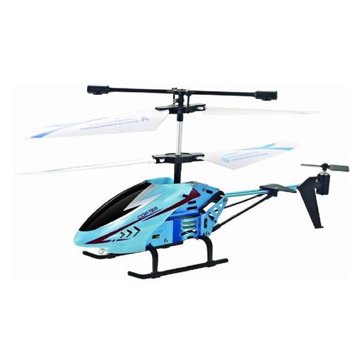 Motor & Co - Helicóptero azul 20 cm