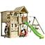 Parque juegos infantil de madera Palazzo XL con columpio doble