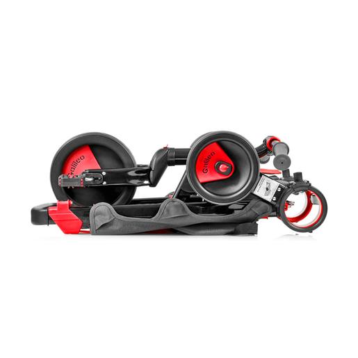 Triciclo Plegable Galileo Negro y Rojo