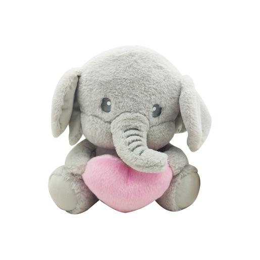 Peluche Elefante con Corazón 30 cm