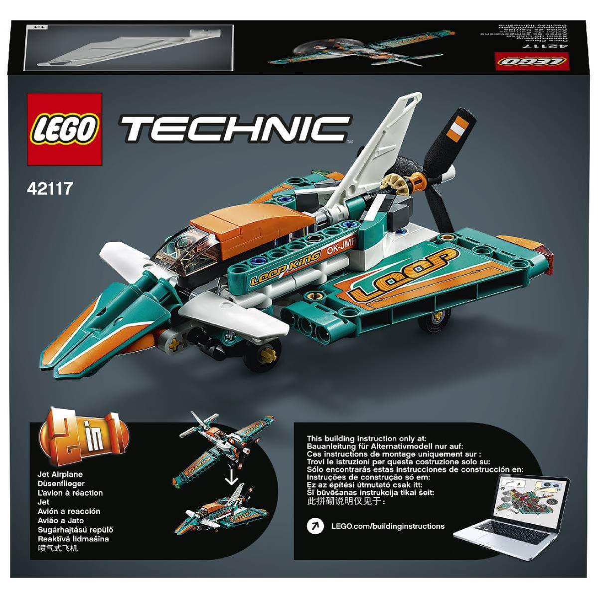 LEGO Technic - Avión de carreras - 42117, Lego Technic