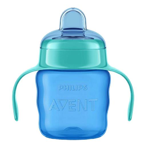 Philips Avent - Vaso azul 200 ml boquilla blanda +6 meses