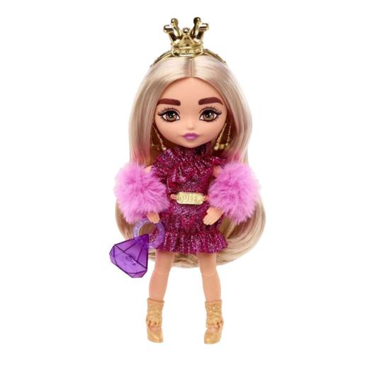 Barbie - Muñeca Extra Mini diadema dorada