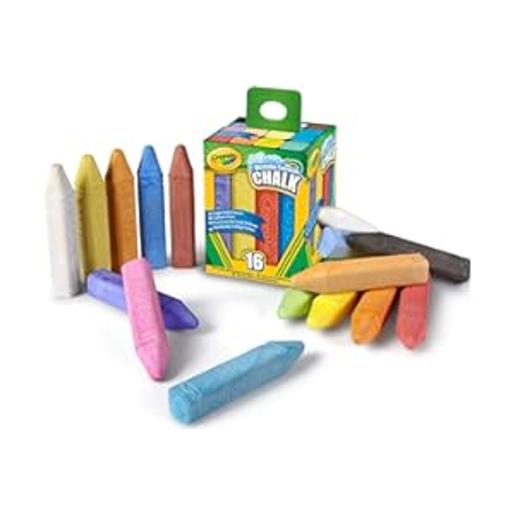 Crayola - Tizas de suelo lavables, 16 colores surtidos, set de 2 juegos ㅤ