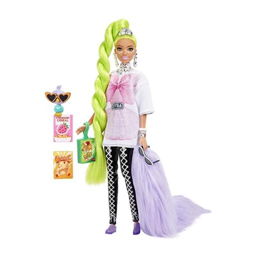 Barbie - Muñeca Extra - Pelo verde neón