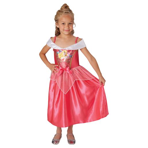 Princesas Disney - Bella Durmiente - Disfraz Lentejuelas 5-6 años
