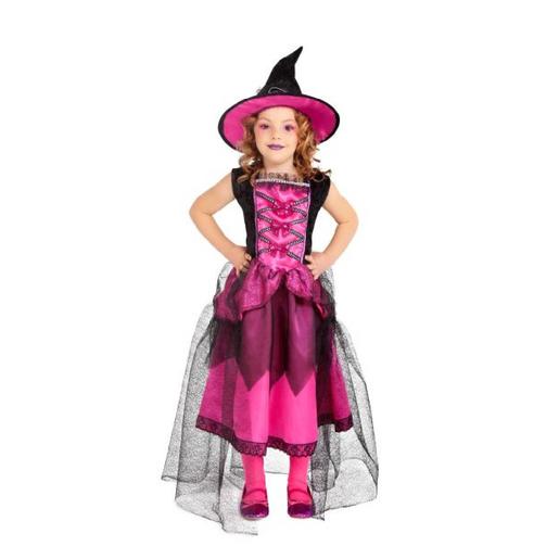 Disfraz infantil - Bruja chic rosa  3-4 años