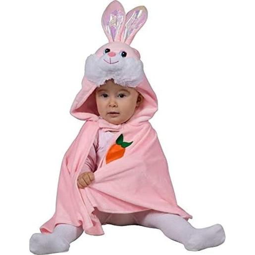 Disfraz capa conejito rosa para bebé