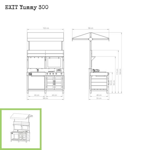 Exit cocina de madera de exterior Yummy 300