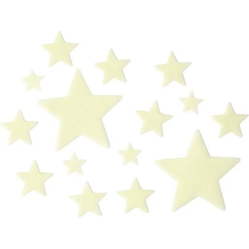 Estrellas adhesivas fluorescentes de PVC
