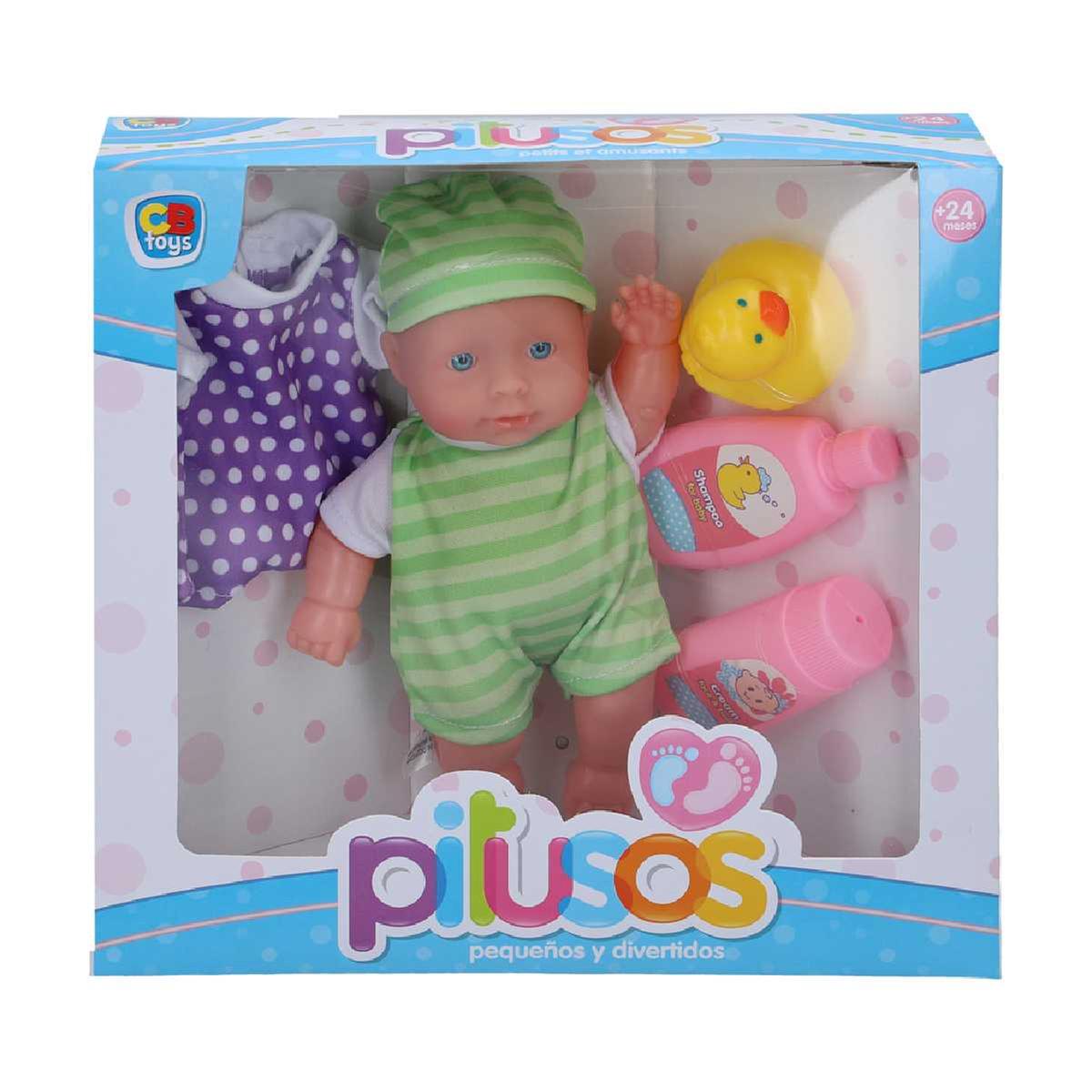 Muñeco Bebé Blandito Pitusos 20 cm con Accesorios (varios colores) | Dulces Semana Santa | Toys"R"Us