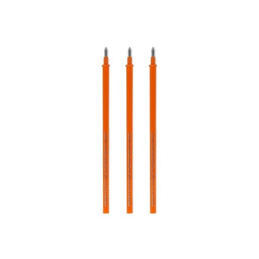 Legami - Recambios de gel naranja para bolígrafos, paquete de 3 unidades