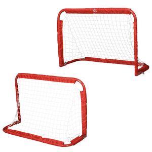 HOMCOM Set de 2 Porterías Plegables de Fútbol Puertas de Fútbol Portátil con Soporte de