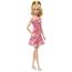 Mattel - Muñeca Barbie Fashionista con vestido rosa y accesorios ㅤ