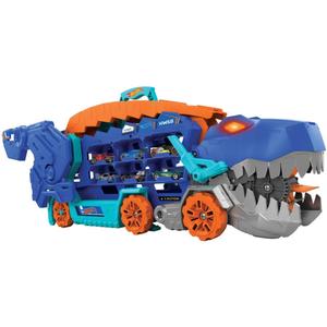 Imagen de Hot Wheels - Camión T-Rex definitivo y pista para coches de juguete con 2 vehículos incluidos ㅤ