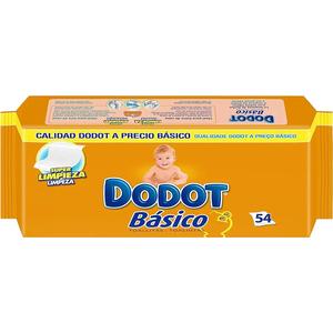 Pack de 5 paquetes de Toallitas Húmedas Dodot Básico, 54 toallitas por paquete