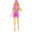 Barbie - Muñeca Patinadora con Outfit Neón y Accesorios ㅤ
