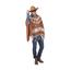 Disfraz Adulto - Set Cowboy (Poncho y Sombrero)