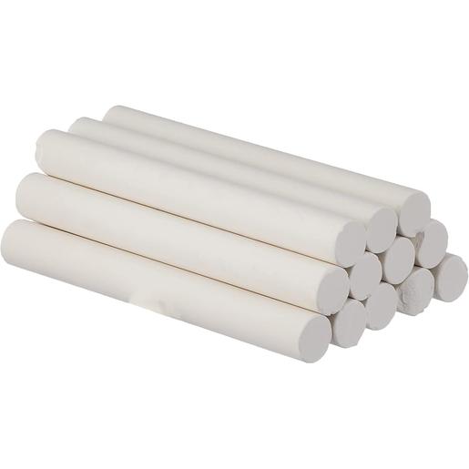 Crayola - Tizas blancas antipolvo, pack de 12 unidades ㅤ