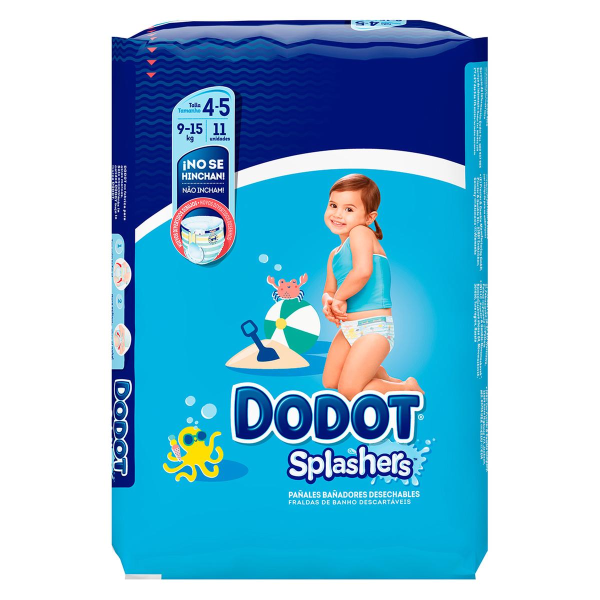 Dodot - Pañales-Bañadores Splashers T4 (9-15kg), Pañal Bañador