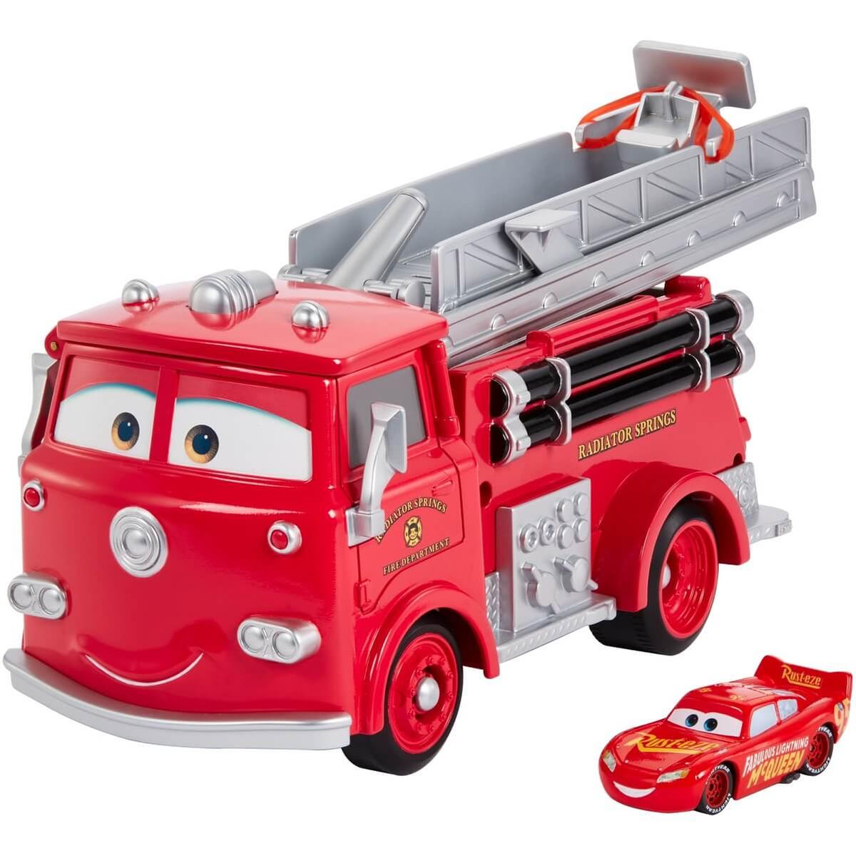 Comorama Chelín Permitirse Cars - Camión de Bomberos Rojo Acrobacias con Agua | Cars | Toys"R"Us España