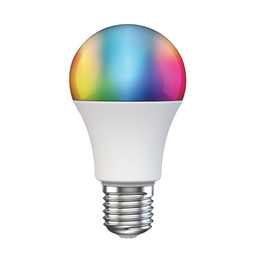 Bombilla inteligente A60 con luz LED multicolor y blanca E27 800 lm