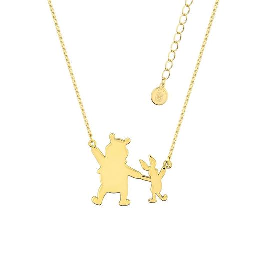 Winnie the Pooh - Winnie y Piglet - Colgante bañado en oro