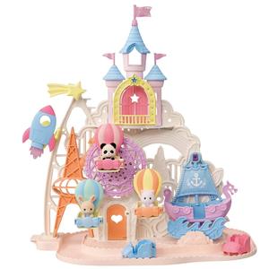 Parque de Diversiones de Hadas Sylvanian Families 5537 - 3 Bebés Articulados y 4 Mundos