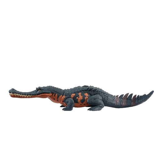 Mattel - Jurassic World - Dinosaurio Articulado Salvaje Gryposuchus con Rugido ㅤ