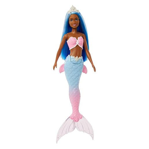 Barbie - Barbie Dreamtopia - Sirena con pelo azul y corona blanca
