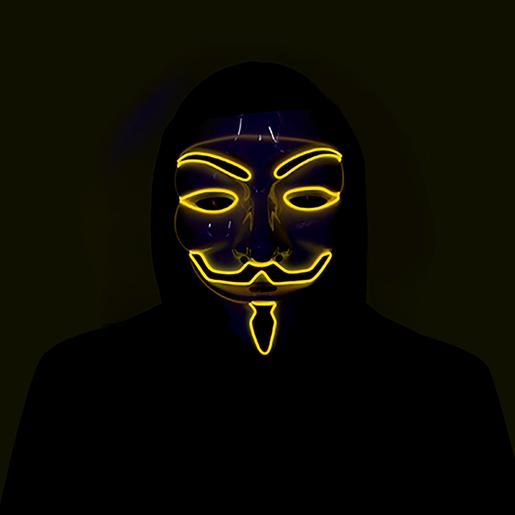 Máscara Anonymous con Luz