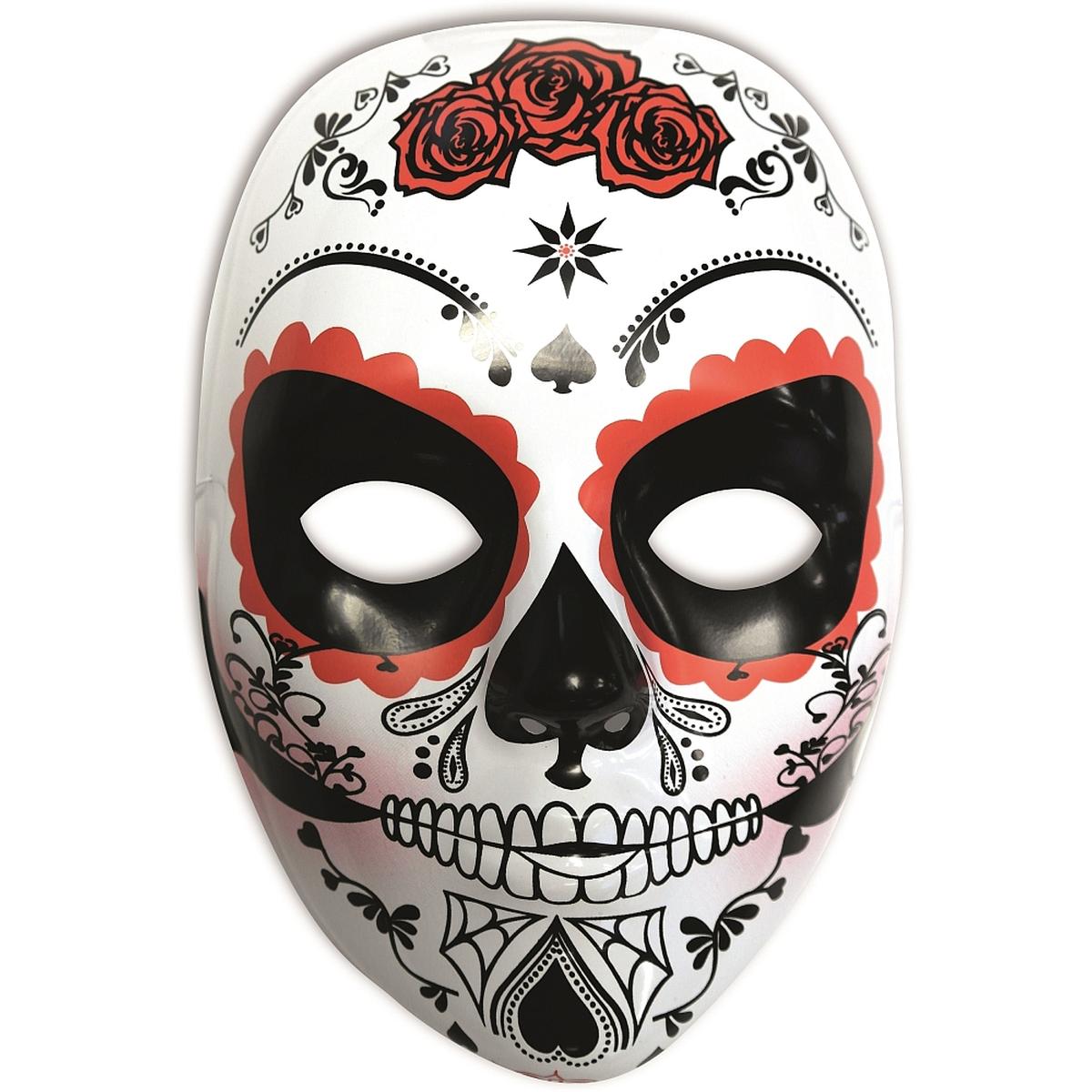 ligado mármol romántico Máscara Calavera Katrina Rosas Rojas Día de los Muertos | Halloween  Accesorios | Toys"R"Us España