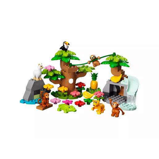 LEGO - Set de construcción Fauna Salvaje de Sudamérica con figuras de animales 10973