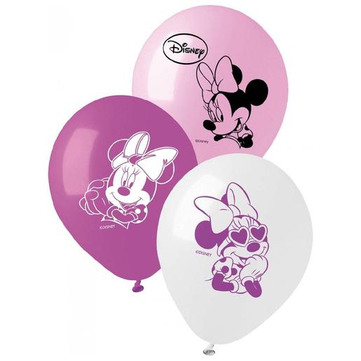 Disney - Minnie Mouse - Pack 10 globos medianos Minnie (varios modelos)
