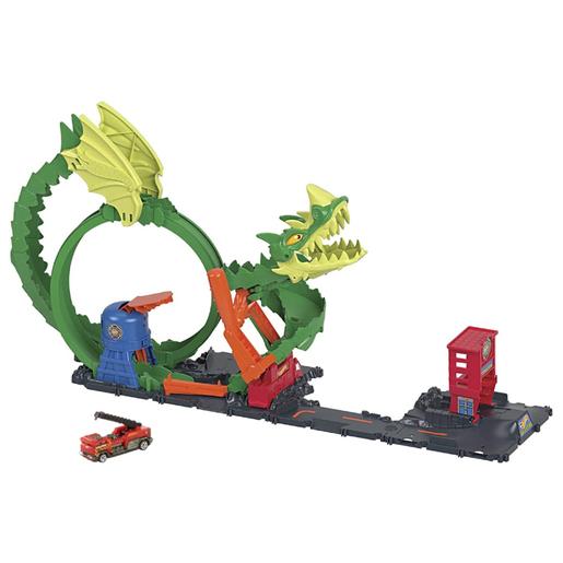 Hot Wheels - Pista dragón furioso en la ciudad