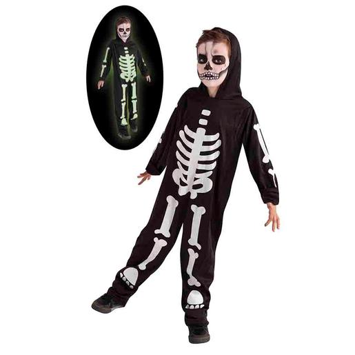 Disfraz Infantil - Esqueleto Brilla en la Oscuridad 5-7 años