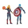 Los Vengadores - Capitana Marvel y Capitán América - Pack 2 Figuras