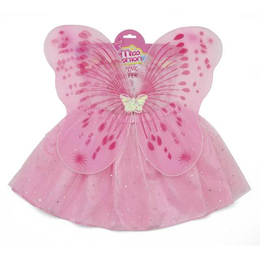 Miss Fashion - Conjunto tutú rosa con accesorios
